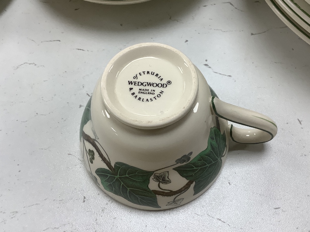 A Wedgwood 'Napoleon Ivy' pattern part dinner service